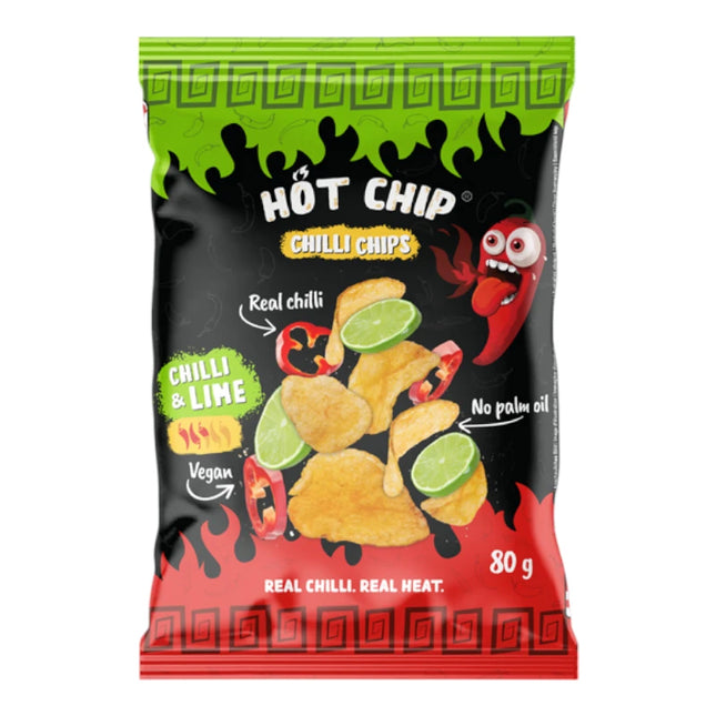Hot Chip – Patatine piccanti peperoncino e lime (80 g)