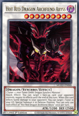 MGED-068 · Arcidemone Drago Rosso Rovente dell'Abisso / Hot Red Dragon Archfiend Abyss R (ITA)