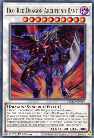 MGED-069 · Arcidemone Drago Rosso Rovente della Brutalità / Hot Red Dragon Archfiend Bane R (ITA)