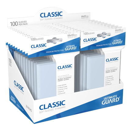 Ultimate Guard Classic Soft Sleeves Standard Size Transparent (100)