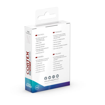 Ultimate Guard Cortex Sleeves Japanese Size Matte Transparent (60)
