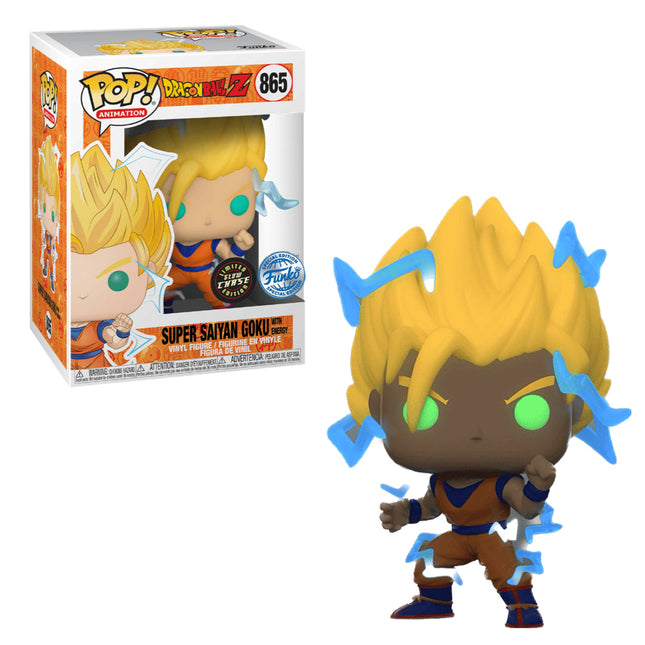 Dragon Ball Z - Super Saiyan Goku with Energy (GLOW CHASE) (865) Special Edition Funko Pop! Animation Anime Vinyl Figure 9 cm