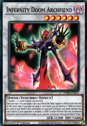 PHRA-036 · Arcidemone Dannato Demoneterno / Infernity Doom Archfiend SR (ITA)