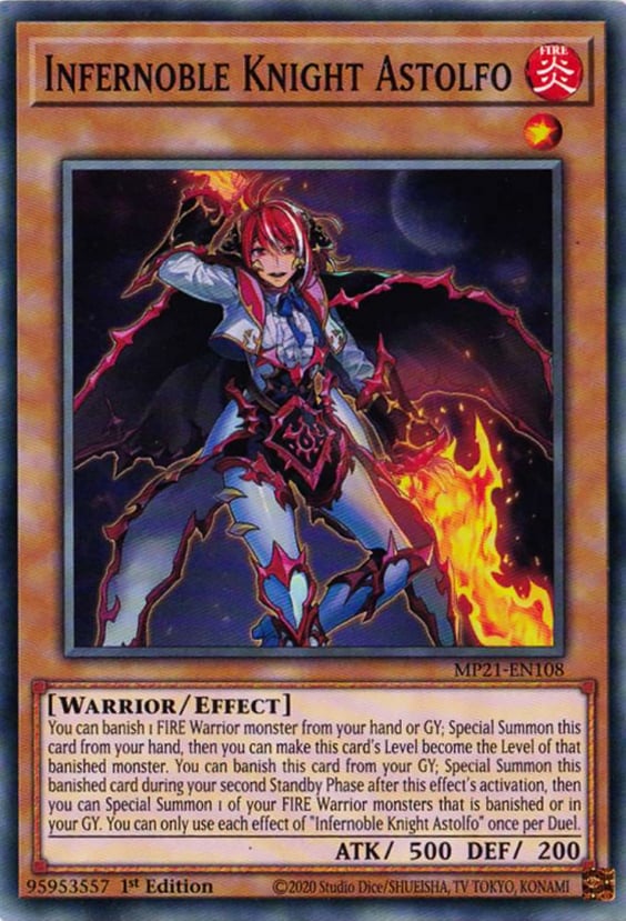 MP21-108 · Infernobile Cavaliere Astolfo / Infernoble Knight Astolfo (ITA)