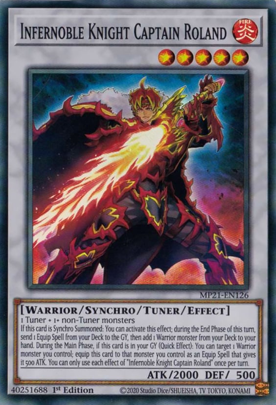 MP21-126 · Infernobile Cavaliere Capitano Roland / Infernoble Knight Captain Roland SR (ITA)