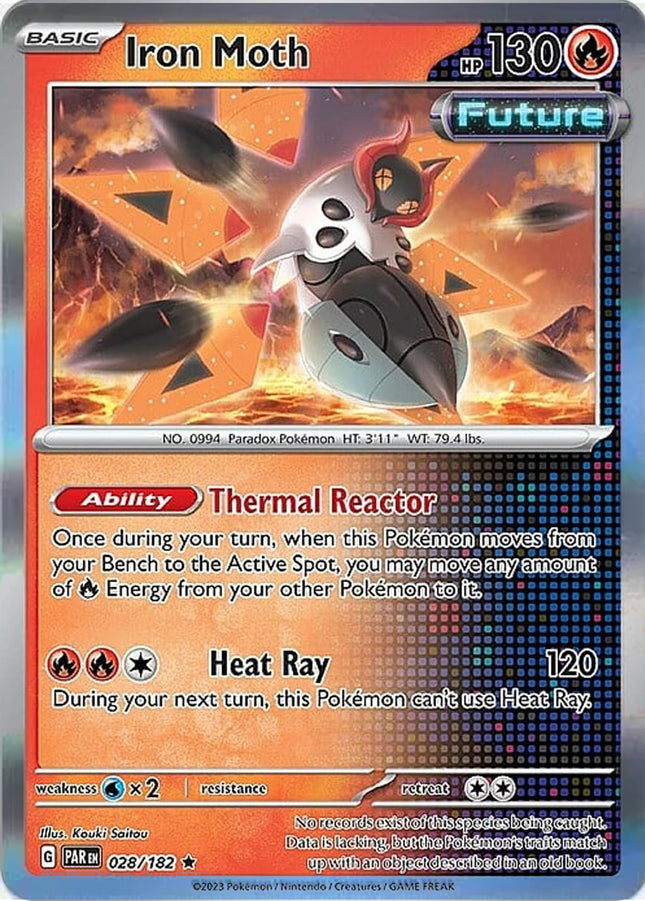 PAR-028 · Iron Moth RH (Holo Rare | 028/182) (ITA)