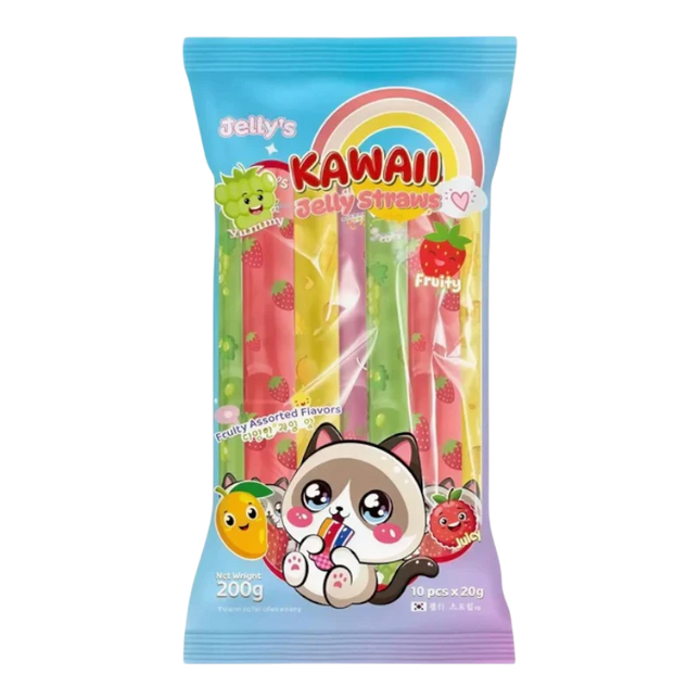 Jelly's Kawaii Jelly Straws – Gelatine alla Frutta 200g