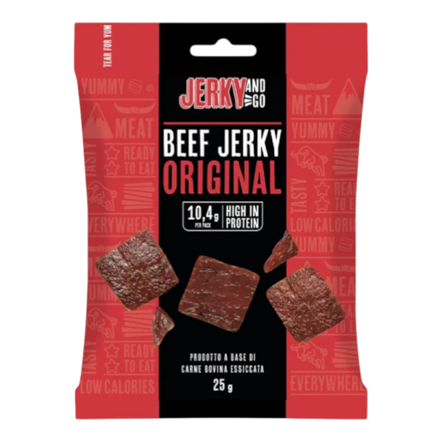 Jerky And Go Beef - Carne Bovina Essiccata Original