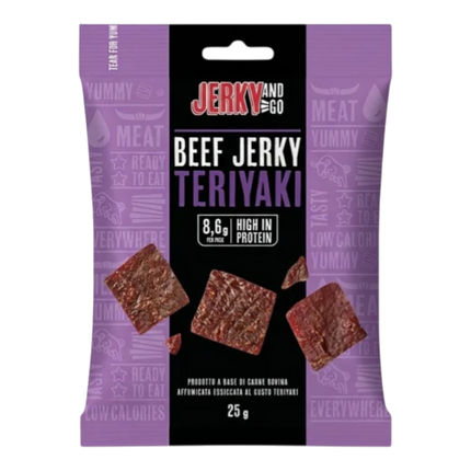 Jerky And Go Beef - Carne Bovina Essiccata Al Gusto Teriyaki