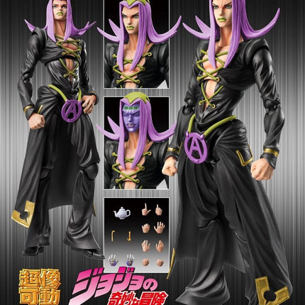 JoJo's Bizarre Adventure Part 5 Super Action Action Figure Chozokado Leone Abbacchio Black Ver. 16 cm