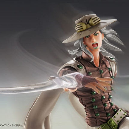 JoJo's Bizarre Adventure Part7 Steel Ball Run Super Action Action Figure Chozokado Gyro Zeppeli Third 16 cm