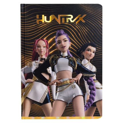K-Pop Demon Hunters – Golden Notebook Gift Set | Quaderno, Penna e Portachiavi HUNTR/X