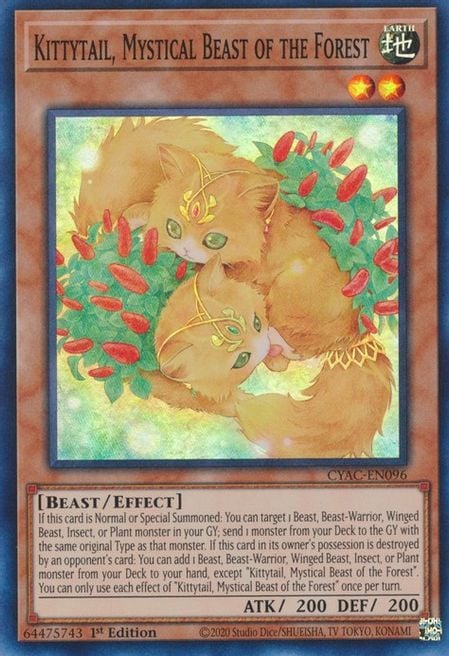 CYAC-096 · Kittytail, Mystical Beast of the Forest SR (ENG)