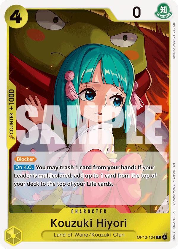 OP13-104 · Kouzuki Hiyori R (ENG)
