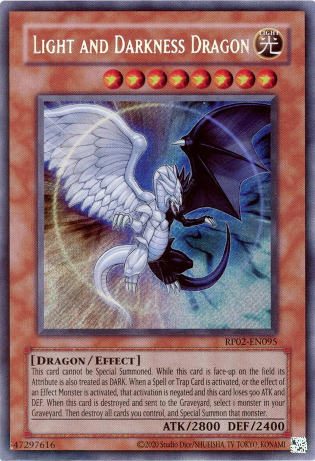 RP02-2025-095sec · Drago di Luce e Oscurità / Light and Darkness Dragon SCR (ITA)