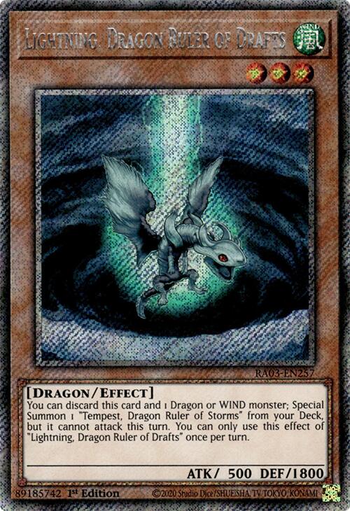 RA03-257psec · Lightning, Sovrano degli Spifferi / Lightning, Dragon Ruler of Drafts PLSR (ITA)