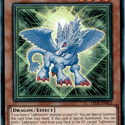LEDE-023u · Lightsworn Dragonling UR (ITA)