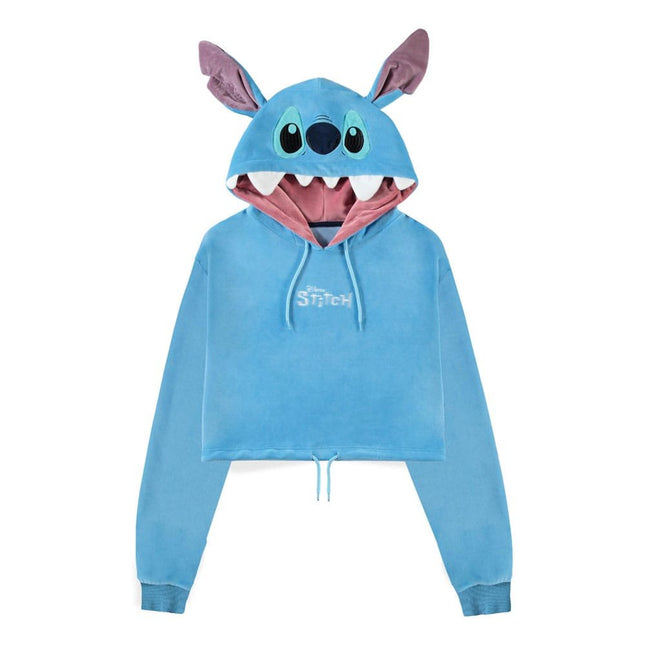 Lilo & Stitch - Stitch Cropped Hooded Sweater Taglia M