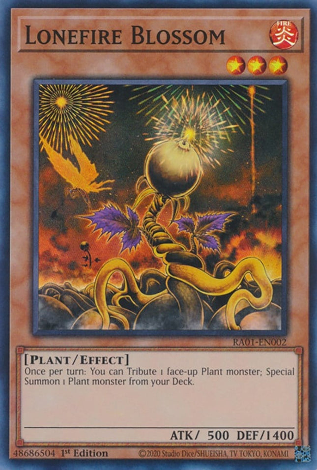 RA01-002 · Bocciolo di Fuoco Solitario / Lonefire Blossom SR (ENG)