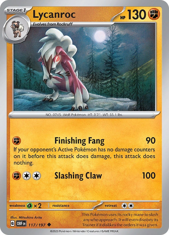 OBF-117 · Lycanroc (117/197) (ITA)