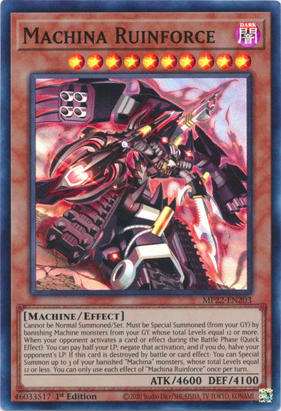 MP22-203 · Mek Rovinaforza / Machina Ruinforce SR (ITA)