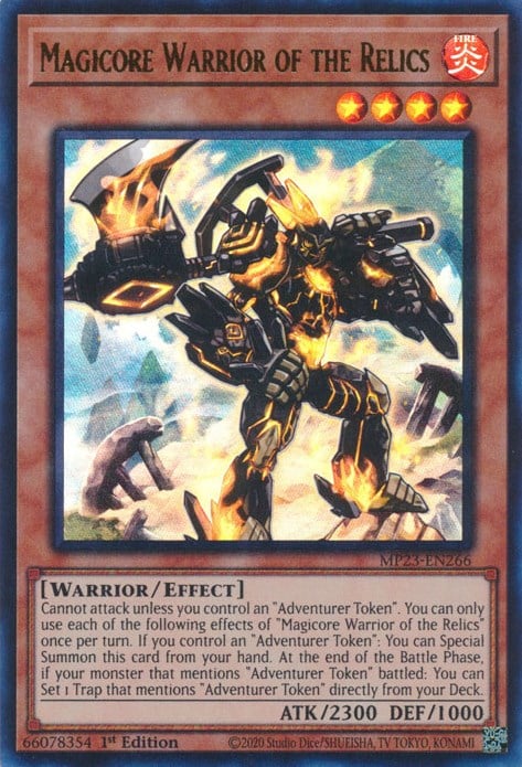 MP23-266 · Guerriero Magiminerale delle Reliquie / Magicore Warrior of the Relics UR (ITA)