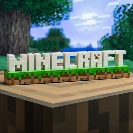 Minecraft Logo Light - Lampada Minecraft 41 cm