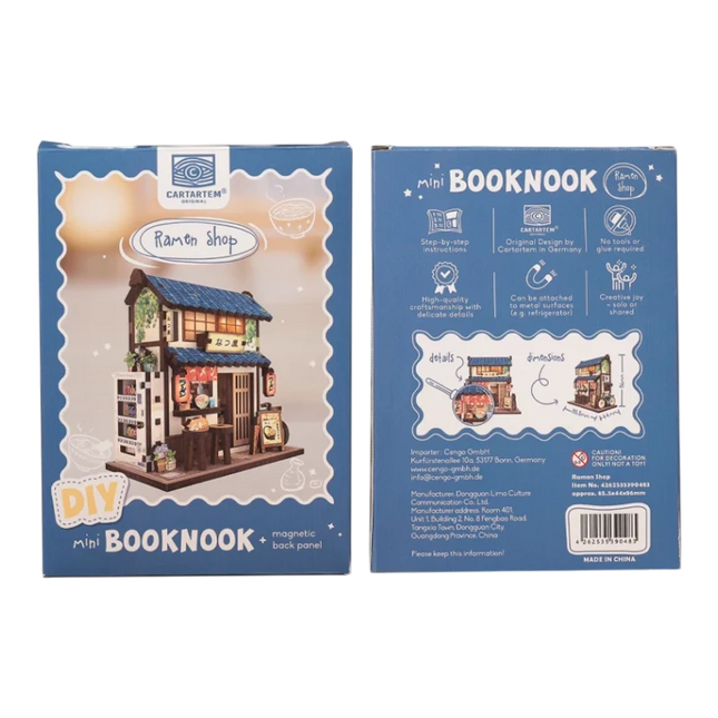 Mini Book Nook Kit DIY Ramen Shop con Magneti