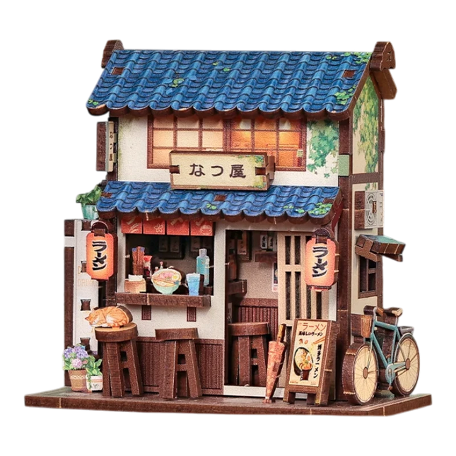 Mini Book Nook Kit DIY Ramen Shop con Magneti