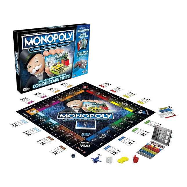 Monopoly - Hasbro Super Electronic Banking Gioco da Tavolo