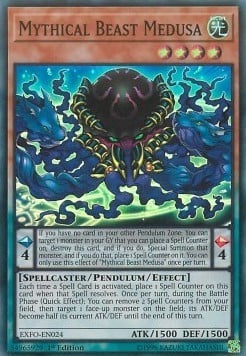 EXFO-024 · Medusa Mitica Bestia / Mythical Beast Medusa SR (ITA)