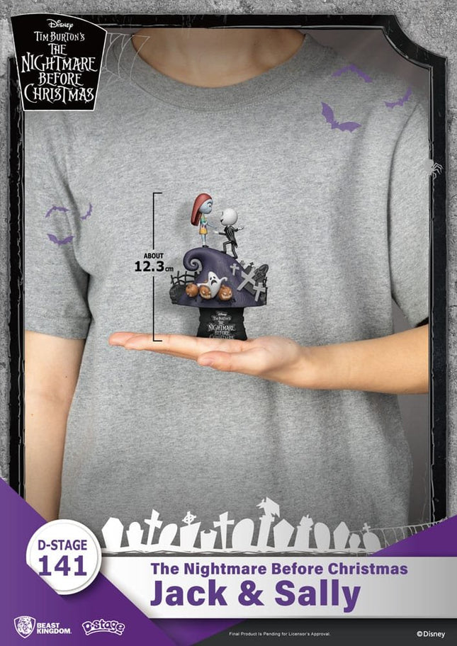 Nightmare before Christmas D-Stage Jack & Sally PVC Diorama 15 cm