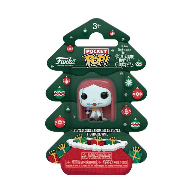 Nightmare before Christmas Holiday 2025 Pocket POP! Vinyl Keychains Sally Tree Holiday Box 4 cm