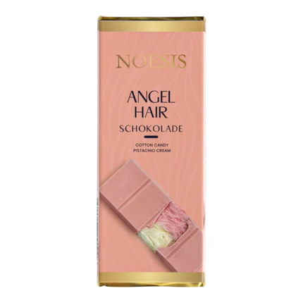 Noesis Angel Hair – Cioccolato Ruby con Pistacchio e Zucchero Filato