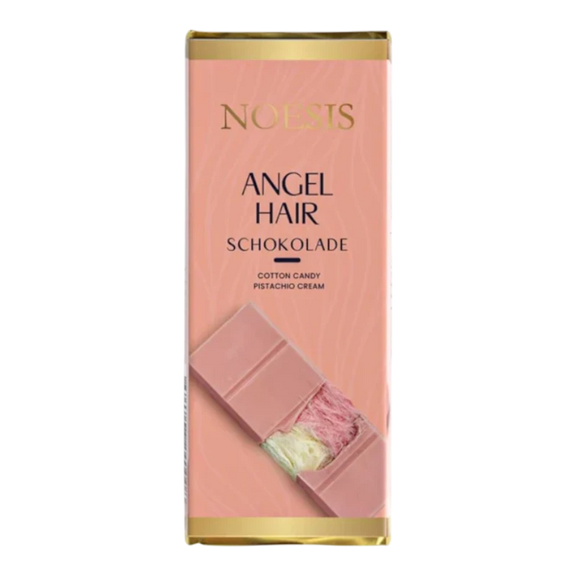Noesis Angel Hair – Cioccolato Ruby con Pistacchio e Zucchero Filato