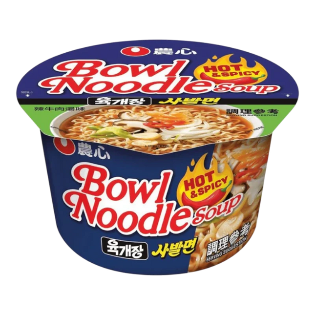 Nongshim Bowl Noodle Hot & Spicy 100g – Noodles Piccanti