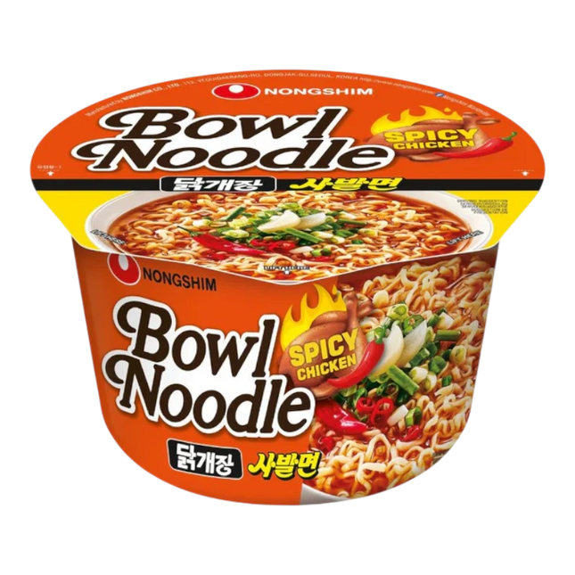 Nongshim Bowl Noodle Spicy Chicken 100g – Noodles al Pollo Piccante