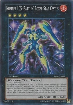 LTGY-051 · Numero 105: Pugile Indomito Star Cestus / Number 105: Battlin' Boxer Star Cestus SR (ITA)