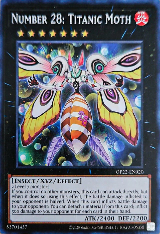 OP22-020 · Numero 28: Falena Titanica / Number 28: Titanic Moth (ITA)