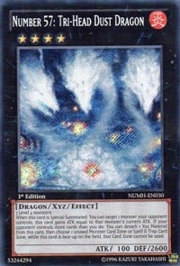 NUMH-030sec · Numero 57: Drago Polvere Tricefalo / Number 57: Tri-Head Dust Dragon SCR (ITA)