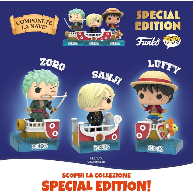 One Piece – Kinder GranSorpresa Special Edition 220 g con Funko Pop! Sorprese