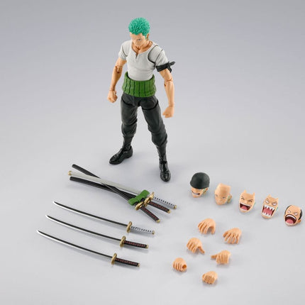 One Piece S.H.Figuarts Action Figure Roronoa Zoro Romance Dawn Ver. 15 cm