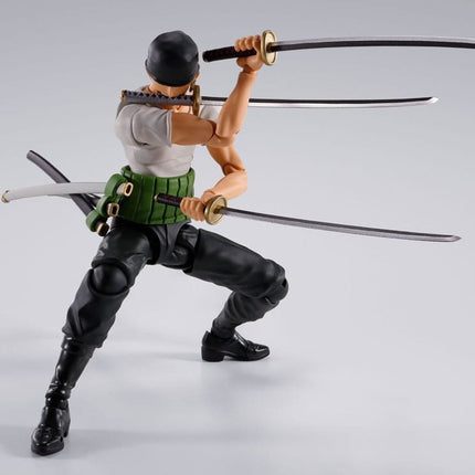 One Piece S.H.Figuarts Action Figure Roronoa Zoro Romance Dawn Ver. 15 cm
