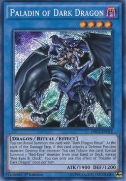 DRL2-018sec · Paladino del Drago Nero / Paladin of Dark Dragon SCR (ITA)