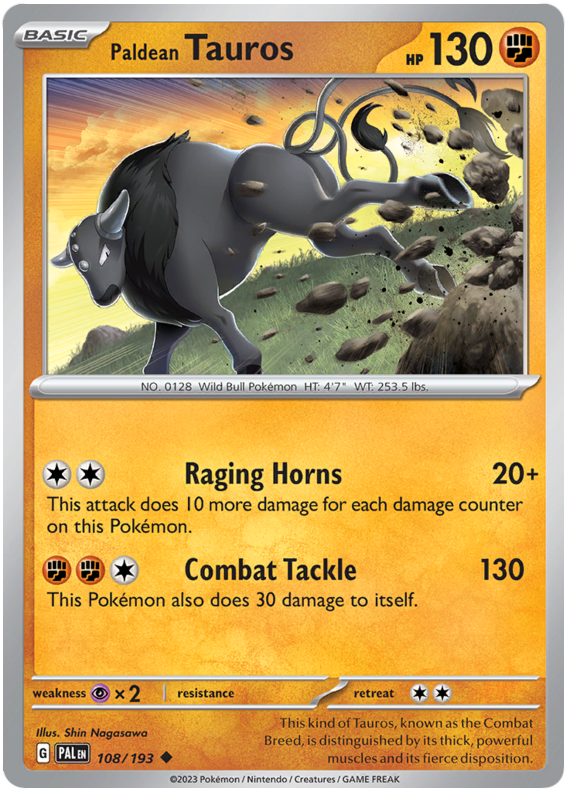 PAL-108 · Paldean Tauros (108/193) (ITA)
