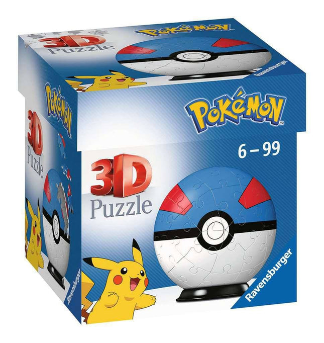 Pokémon 3D Puzzle Pokéballs: Great Ball (55 pezzi)