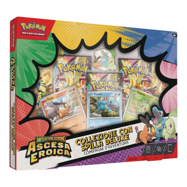 Pokémon Collezione Compagni d’Avventura Spilla Deluxe Megaevoluzione Ascesa Eroica