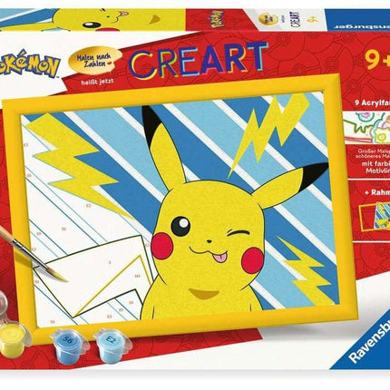 Pokémon CreArt Paint by Numbers Set Pikachu 18 x 24 cm