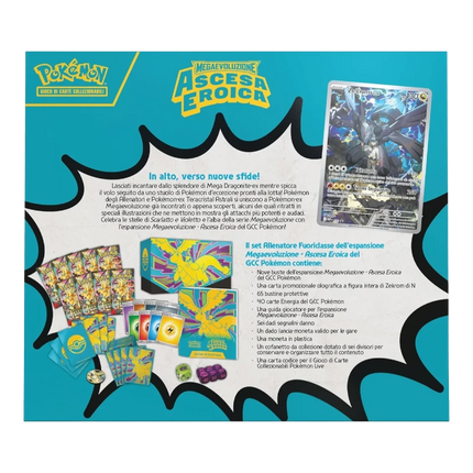 Pokémon ITA Megaevo Ascesa Eroica Set Allenatore Fuoriclasse – Zekrom Olografica