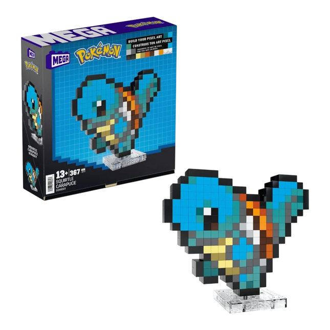 Pokémon MEGA Construction - Set Squirtle Pixel Art Set Costruzioni Pokémon